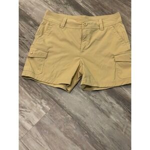 Eddie Bauer Ladies Cargo Hiking Shorts Khaki Size 6